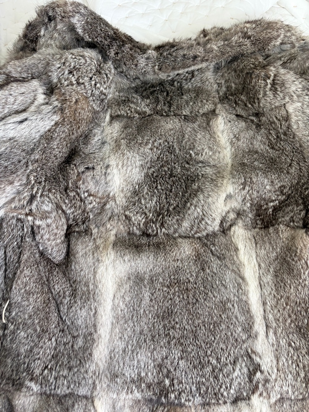 Vintage Rabbit Fur Coat size medium - Picture 5 of 14